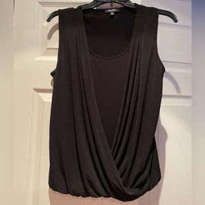 Black Premise Elastic Waist blouson Blouse Size Medium